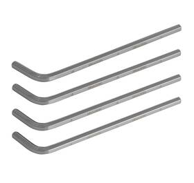 B09wcrd15d Brazen 4mm Allen Wrench Hex Key 4-pack Long Hardened Steel Ergonomic Handle