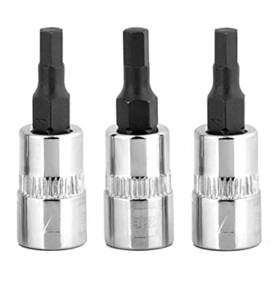 Hb04-3s Brazen Bzt 4mm Hex Bit Socket/allen Driver Three Pack 1/4 Inch Drive Short
