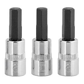 Hb06-3s Brazen Bzt 6mm Hex Bit Socket/allen Driver Three Pack 1/4 Inch Drive Short