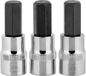 Bzt-hb11-3s Brazen 11mm Hex Bit Socket Allen Driver Three Pack 3/8 Inch Drive Short Tool