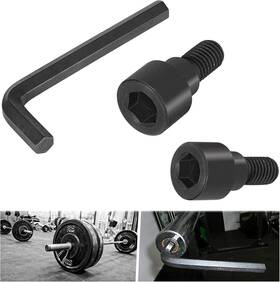 Buqp2155 Bu-auto Hex Bolts And 12mm Allen L-wrench Tool For Olympic Bars Curl Tricep Bar