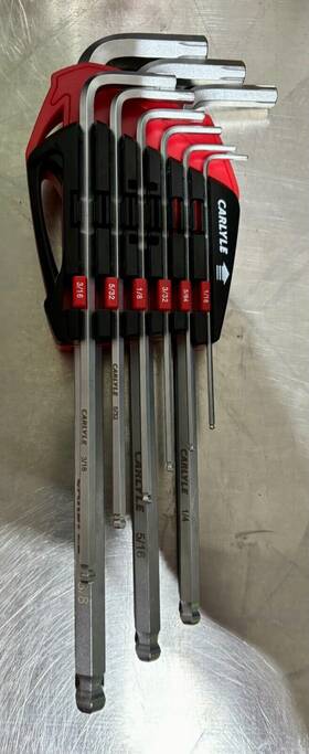 Hkes9 Carlyle 9pc Standard Stripped Hex Key Set Genuine Top Quality Product