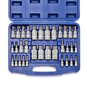 Casoman 33 Piece Master Hex Bit Socket Set S2 Steel Sae And Metric Allen