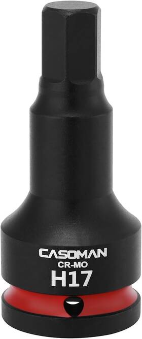 Cs-558 Casoman 3/4 Inch Drive Large 17mm Impact Hex Bit Socket One-piece 3/4dr