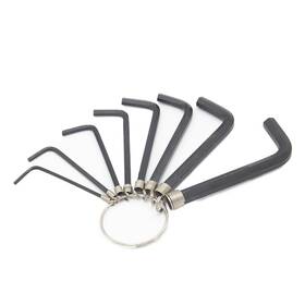 Cheerock 774829556849 8pcs Allen Wrenches Set 1.5-6 Mm Hex Key Chain Portable L Shape Bik