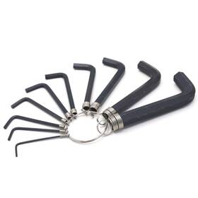 Zz-221016-13 Cheerock 10pcs Allen Wrenches Set 1.5-10 Mm Hex Key Chain Portable L Shape B