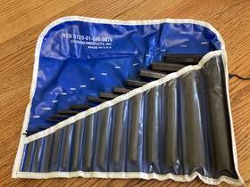 68042 Chesco Hex Key Allen Wrench 14 Piece Set With Wrap 2mm - 19mm Military Grade Nos