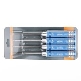 T10059 Cojoys 608754006240 Allen Hex Screwdrivers Key Driver Tool Set 1.5mm 2mm 2.5mm 3mm M1.5 M2