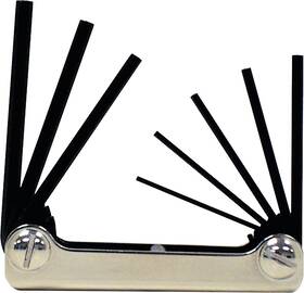 21159 Company Eklind Classic Steel Handle Fold-up Hex Key Allen Wrench - 5pc Set Metric