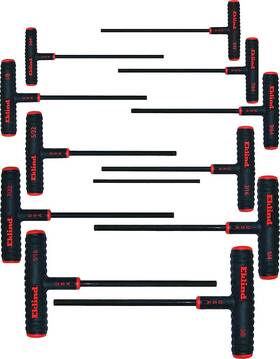 60911 Company 445019581578 Power-t Handle Hex Key Allen Wrench - 11pc Set Sae Inch Sizes 5/64-3/8 9in