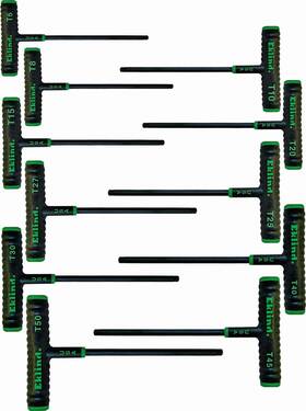 T6-t50 Company 445043061091 68691 Power-t Handle Torx Star Key - 11pc Set 6in Shaft