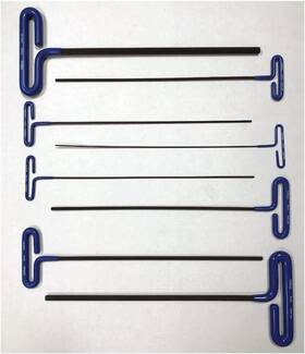 55208 Company 445053090050 Eklind Cushion Grip Hex T-key Allen Wrench - 8pc Set Metric Mm Sizes 2-10