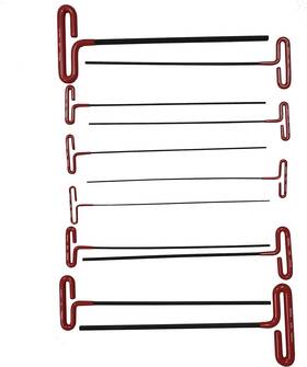 53211 Company 705353544170 Eklind Cushion Grip Hex T-key Allen Wrench - 11pc Set Sae Inch Sizes 5/64