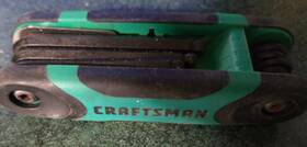 46007 Craftsman 9-in-1 Fold-up Comfort Grip Sae Ball Hex Key Set Pn