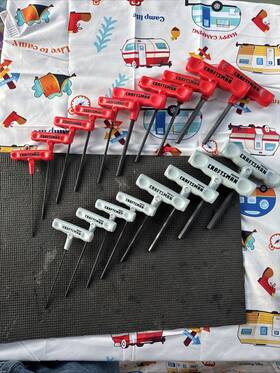 46288 Craftsman Rare Sizes Sears Usa Nos 18pc Catalog Only T Handle Hex Key Set