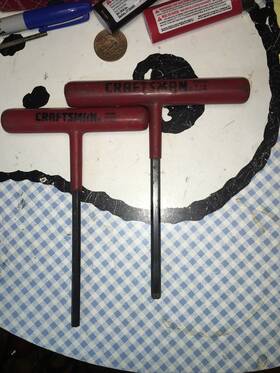 46546 Craftsman 46545 Inch 2 T-handle Hex Allen Wrench S 1/4 And 7/16