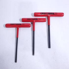 46544 Craftsman 46546 46545 3 Pc. T-handle Hex Wrench Set 1/4 Inch 7/32 3/16