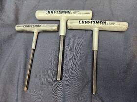 46555 Craftsman 46553 T Handle Allen Wrench 5 8 10 46556 Hex Gray