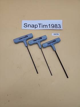 46550 Craftsman 46557 T-handles 3 Pc Set