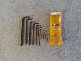 46681 Craftsman Vtg Hollow Set Screw Key Assortment 10-piece