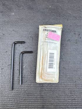 46791 Craftsman Sears Usa Nos 2pc Long Short Hex Key Set 4.5mm Metric V Series