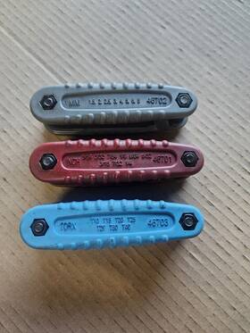 48703 Craftsman Usa Made 3 Pc Folding Allen Hex Key And Torx Bit Sets Inch/metric