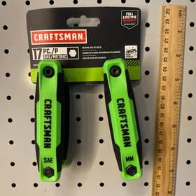 Cmht26008ng Craftsman 885911751728 Assorted Metric And Standard Sae 2 -pieces Hex Key Set