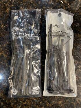 9-40398 Craftsman Vintage No.46696 20 Piece Hex Key Set Sae Allen Wrench Usa Made
