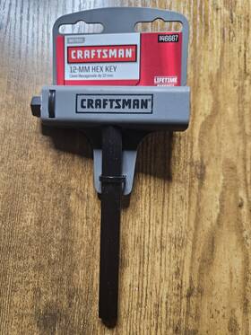 946667 Craftsman 12mm Metric Hex Key Allen Wrench New In Package