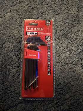 Chmt26022 Craftsman 10 Piece Metric Hex Key Set