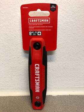 Cmht26014 Craftsman T40 Fold-up 8-in-1 Tamper Resistant Torx Hex Key Set