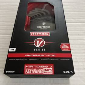 Cmmt26159v Craftsman V Series 13 Pc Sae L-handle Ball End Hex Key Set