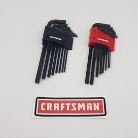 Cmmt99206 Craftsman Hand Tools 28 Piece Sae And Metric Allen Hex Key Wrench Sets With Case