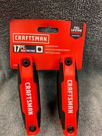 Cmht26008 Craftsman Metric And Sae Folding Hex Key Sets 17pc. 2 Pk