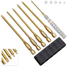 U5c0403 Crazyhobby Titanium Rc Hex Bit Set 1.27/1.5/2.0/2.5/3.0mm Allen Wrench Keys For H