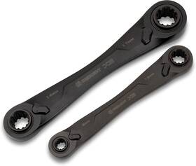 Crescent 785533936490 2 Piece X6 4-in-1 Black Oxide Spline Ratcheting Metric