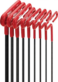 Cushion Grip Hex T-key Allen Wrench 8pc Set Sae Inch Sizes 3/32-1/4 6in Shaft