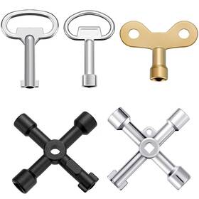 Wd513 Daier 6pcs Multi-functional Utility Key Kit Plumbers Tool Set Triangle Spanner