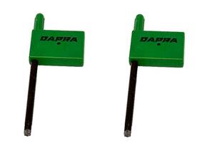 Dapra-t20 Dapra Lot Of 2 T20 L-shaped Torx Star Wrench Precision Tool