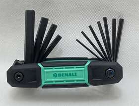 Denali 811540034444 Heavy Duty 11-key Sae Hex Key Set With Folding Allen