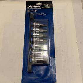 Dhp55090 Diehard 7 Piece Metric Hex Bit Socket Set 1/2 Inch Drive