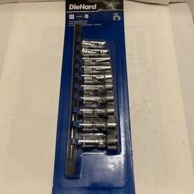 Dhp55257 Diehard 10 Piece Flex Socket Set Metric 3/8 Inch Dr 6 Point