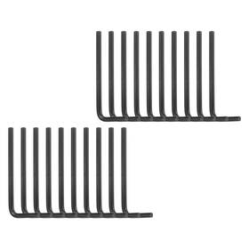 Duefixing 609044610994 20 Pack Hex Key Wrench 9/64 Inch Cr-v L-shape Hexagon Sae Wrenches Black