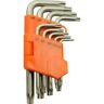 D043205 Dynamic Tools 9 Piece Torx Hex Key Set T10 T50