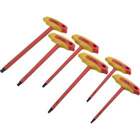 D043620 Dynamic Tools 6 Pc Insulated Sae T-handle Hex Key Set For Electrical