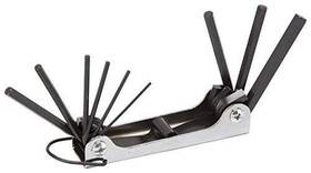 Edward Tools 758913612642 Folding Hex Key Set - Metric 9 Piece Allen Wrench High Torque S