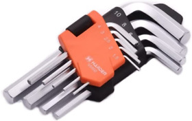 Edward Tools Pro 9 Piece Short Hex Allen Wrench Set Alloy Steel