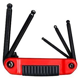 25519 Eklind Ergo Fold 5-piece 3/16inch To 3/8inch Sae Ball End Folding Hex Keys