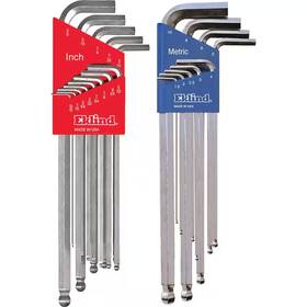 Eklind 313040818826 Combination Bright Ball-hex-l Key Set Sizes 0.050 Inch To 3/8 And Size 1.5 Mm