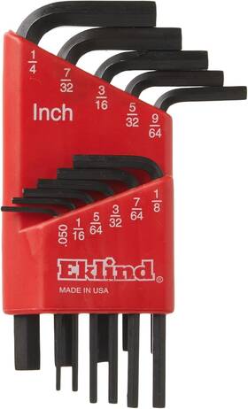 13609 Eklind 313107339394 Ball-hex-l Key Allen Wrench 9pc Metric 1.5-10 Long